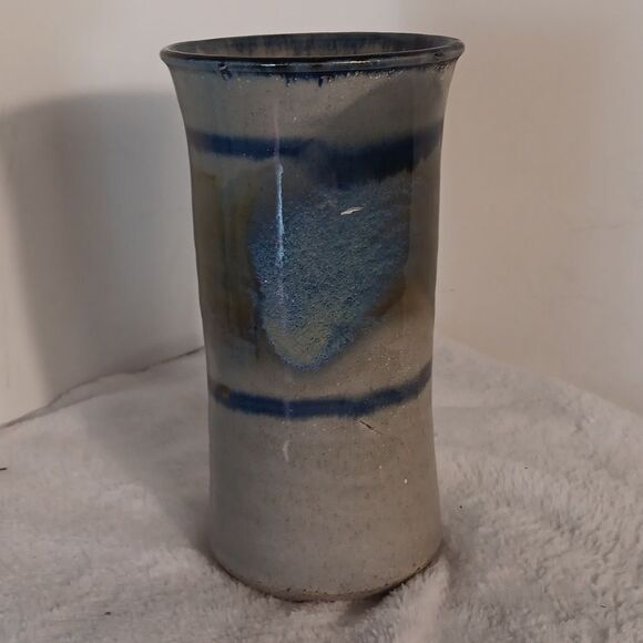 Handcrafted Art Pottery Stein Mug 7" Tall - Picture 3 of 6